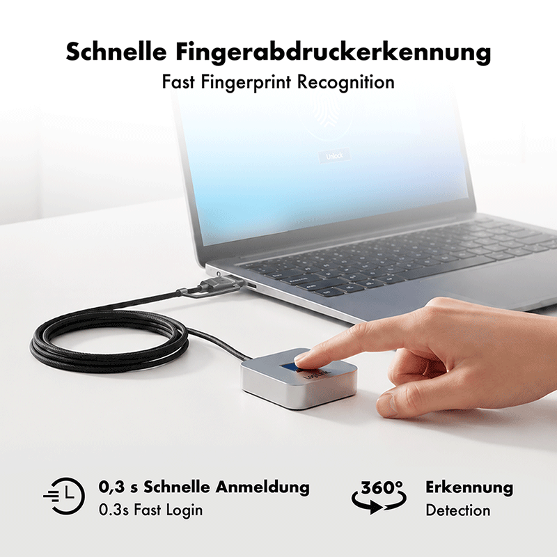 USB-A/C fingerprint reader for Windows Hello — 3