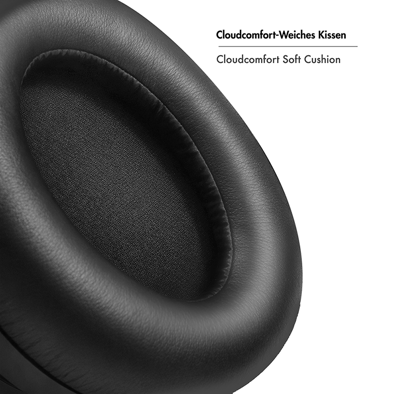 BT 6.0 wireless headset with Hybrid ANC, black — 7