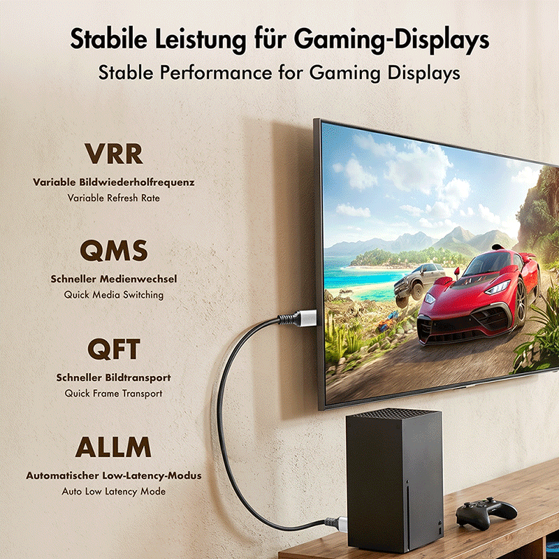 Kabel HDMI-A do HDMI-A Ultra High Speed, 8K/60 Hz, 0,5 m — 3