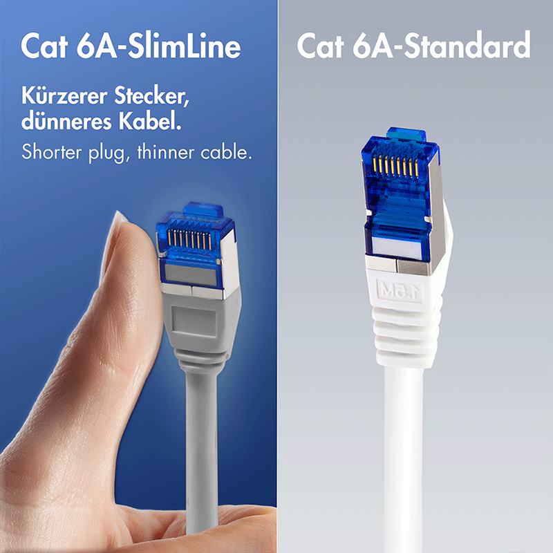 Cat.6A SlimLine S/FTP LSZH patch cable, black, 2.00 m — 3