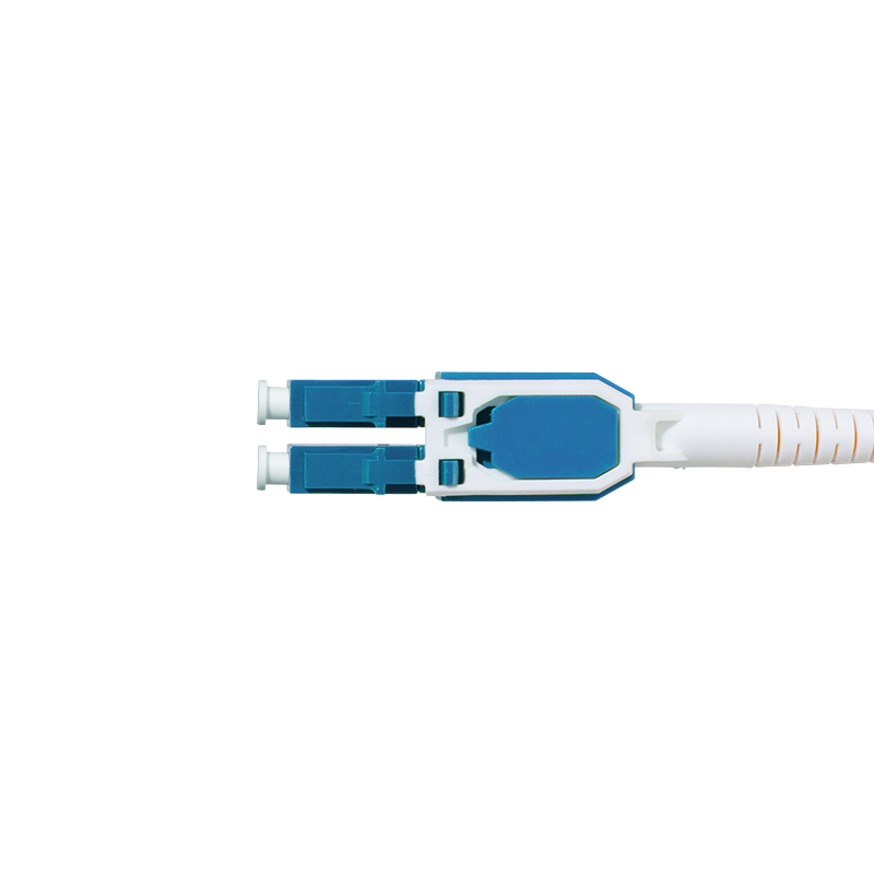 Uniboot push-pull LC-LC OS2 fiber optic patch cable, 5.0 m — 2