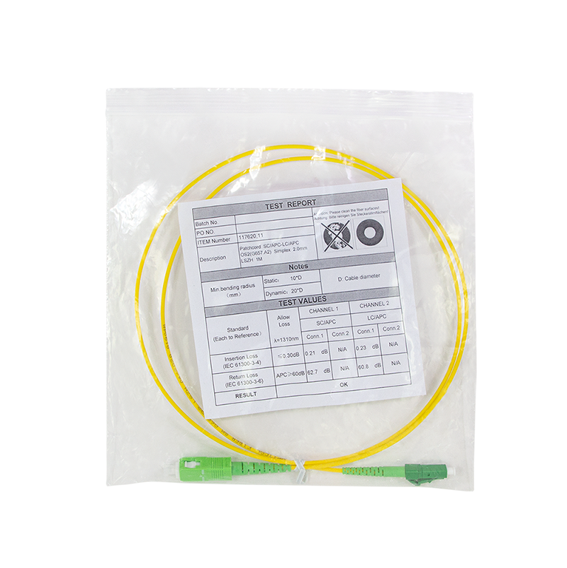 Fiber optic simplex patch cable OS2, SC/APC to LC/APC, 40 m — 6