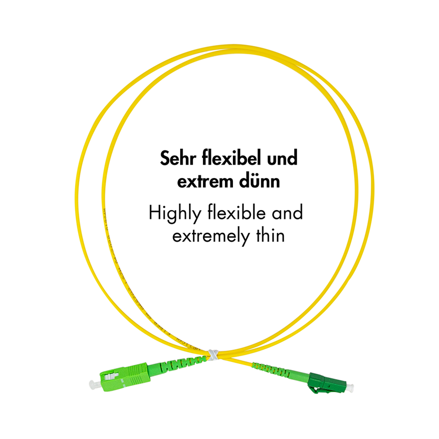 Fiber optic simplex patch cable OS2, SC/APC to LC/APC, 40 m — 4