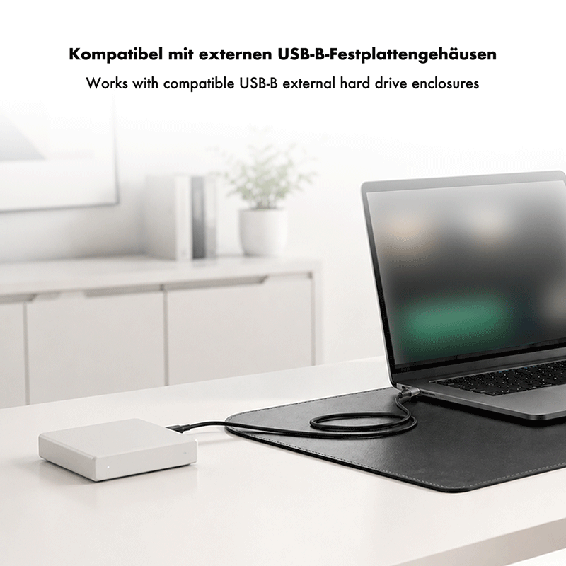 USB 2.0 A-to-B nylon cable, 3 m — 5