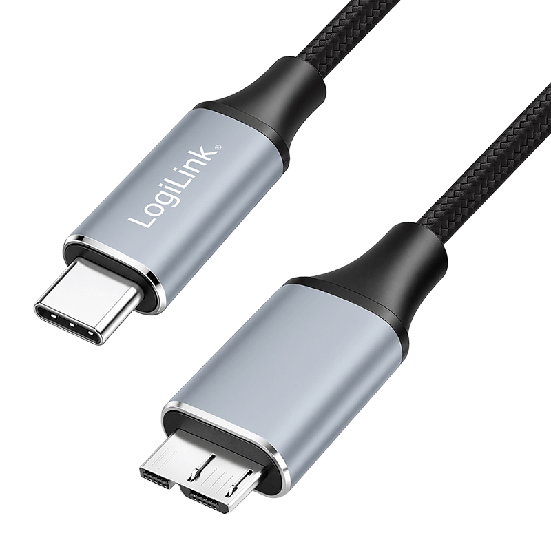 Kabel USB 3.2 Gen 1 USB-C do Micro-USB, 5 Gbit/s, 2 m