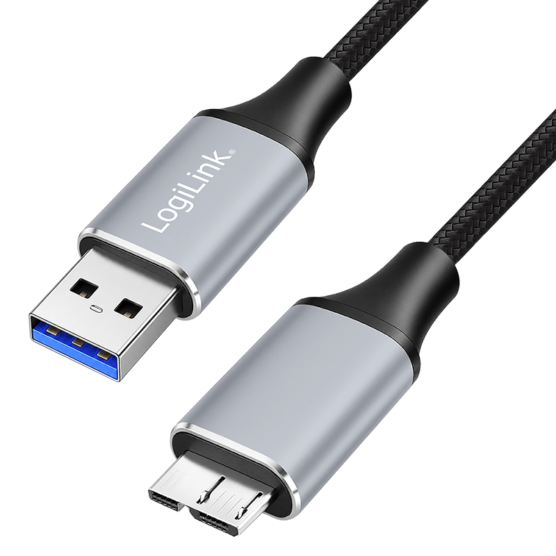USB 3.0 A to Micro-B cable, 5 Gbps, 2 m