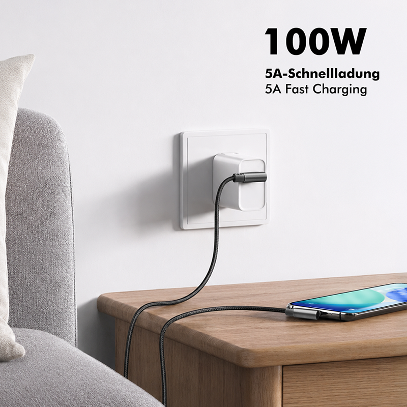 Kabel USB 2.0 USB-C do USB-C z wtykami kątowymi 90° — 3
