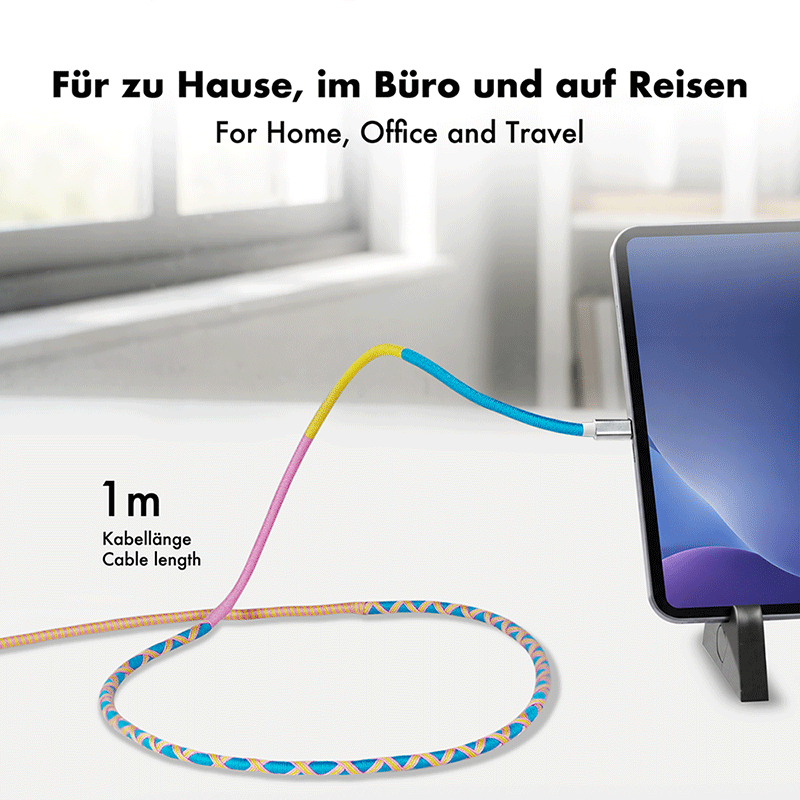 Kabel USB 2.0 USB-C do USB-C, 60 W, 1 m — 5