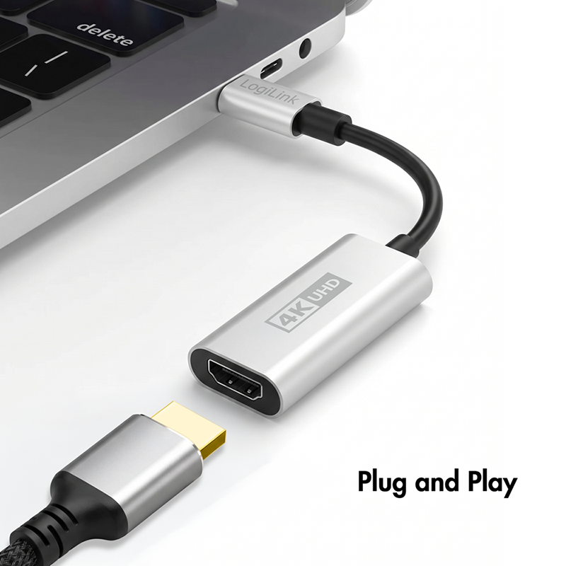 Adapter USB-C do HDMI-A, Ultra HD 4K/60 Hz — 5