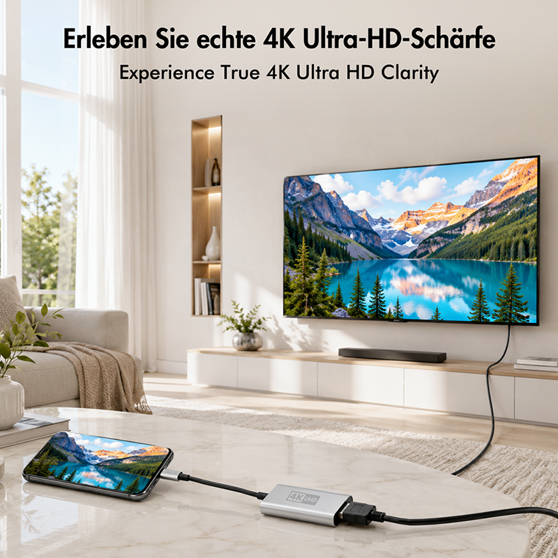 Adapter USB-C do HDMI-A, Ultra HD 4K/60 Hz — 2
