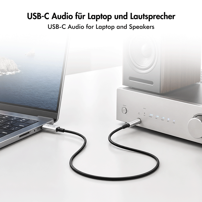 USB-C to 3.5 mm audio cable with DAC — 6