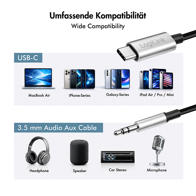 USB-C to 3.5 mm audio cable with DAC, 2 m — 7