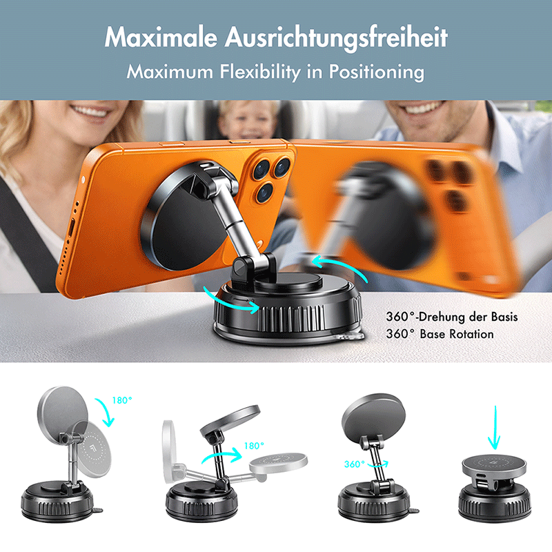Magnetic smartphone mount with 25 W wireless charging — 3