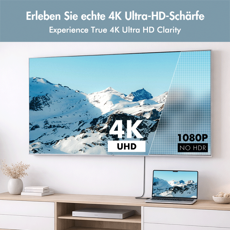 Przewód USB-C do HDMI-A, UHD 4K/30 Hz, 2 m — 2