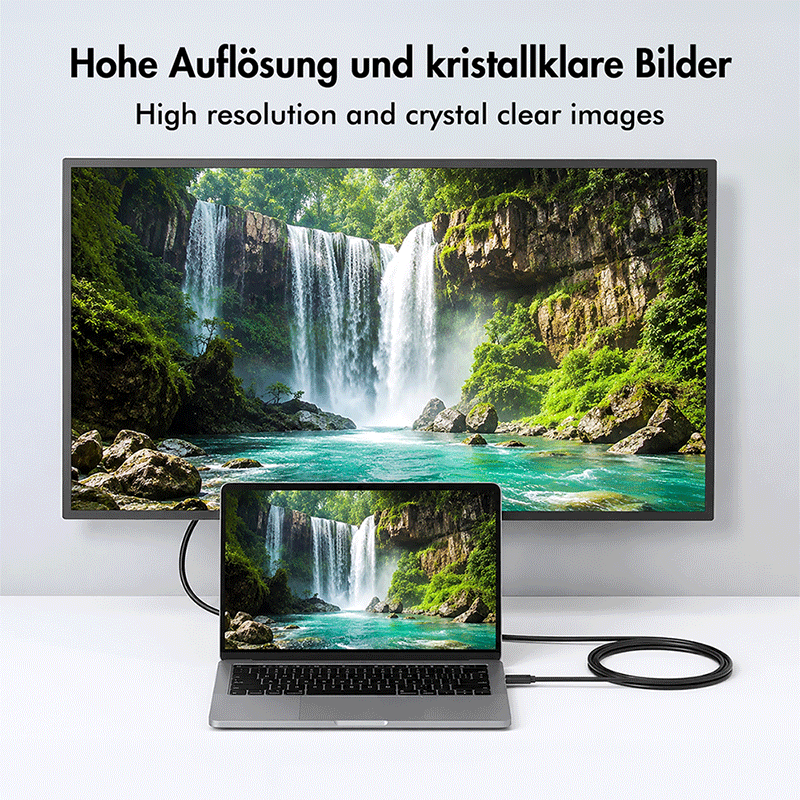 Kabel USB-C do DVI-D, 1080p/60 Hz, czarny, 3 m — 3