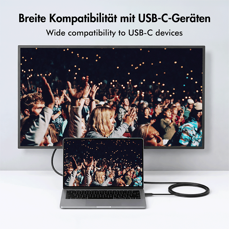 Kabel konwerter USB-C–VGA, 1080p/60 Hz, 3 m — 4