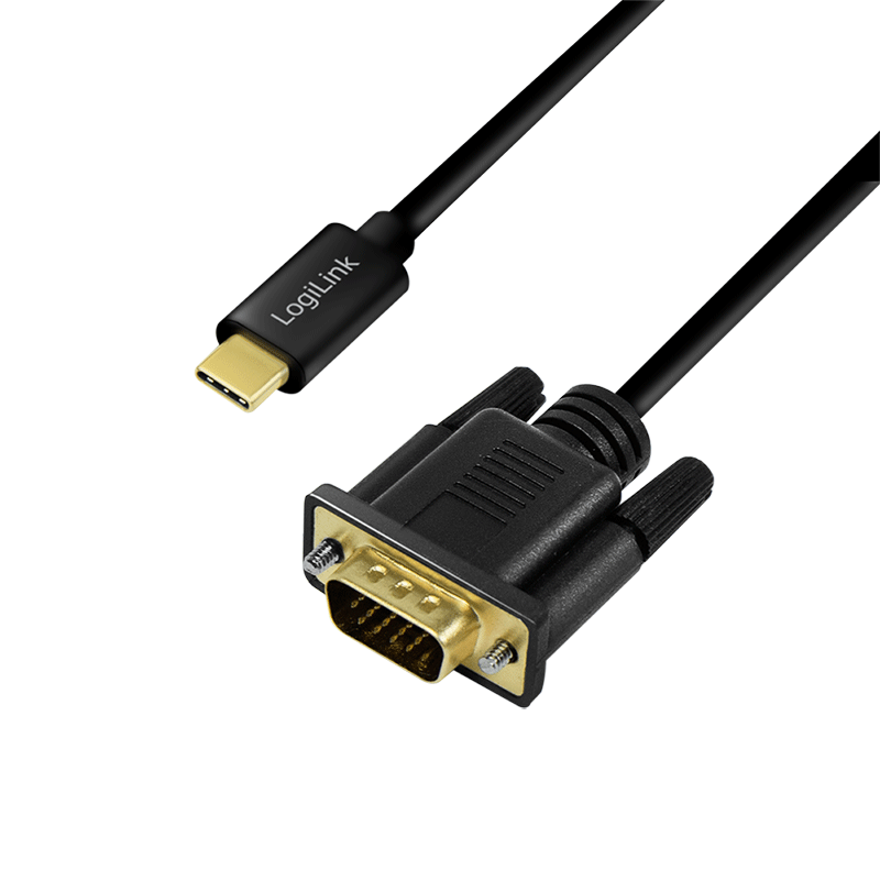 Kabel konwerter USB-C–VGA, 1080p/60 Hz, 3 m