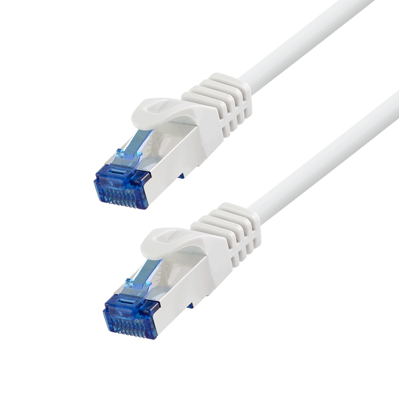 Ultraflex Cat.6A S/FTP patch cable, white, 15 m