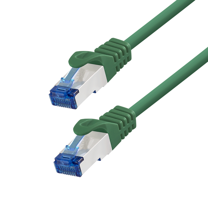 Ultraflex Cat.6A S/FTP patch cable, green, 20 m