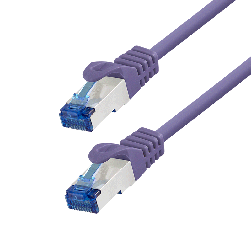Ultraflex Cat.6A S/FTP patch cable, purple, 20 m