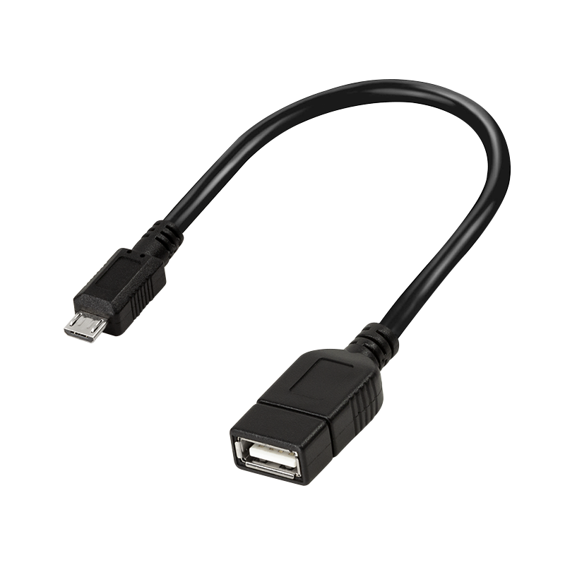 Adapter USB 2.0 Micro-USB męski do USB-A żeński, OTG, 0,2 m — 1