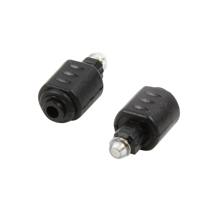 Toslink male to Mini Toslink female audio adapter, black