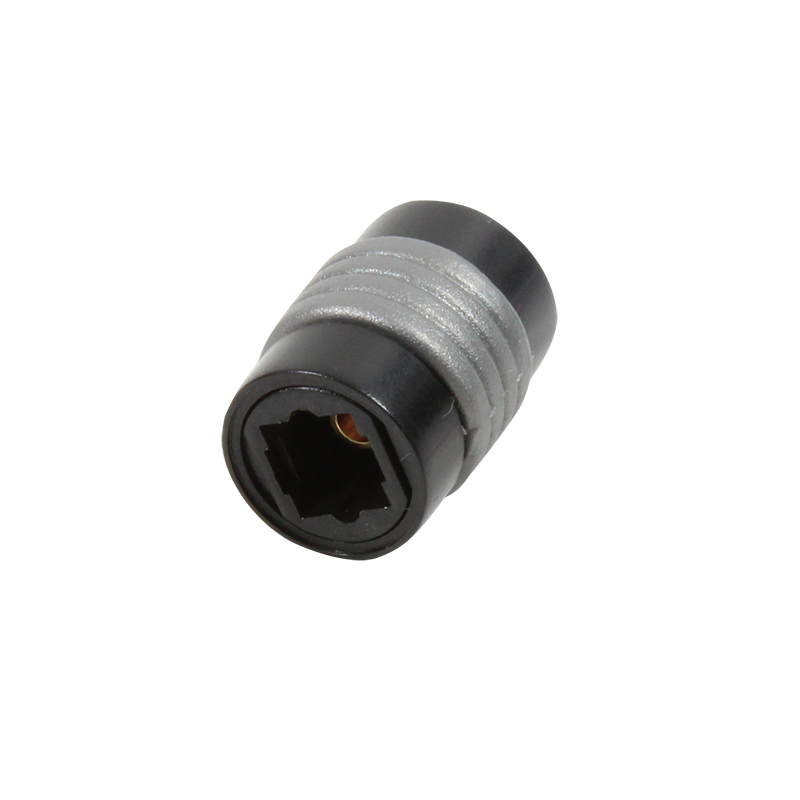 Toslink female-to-female audio adapter, black