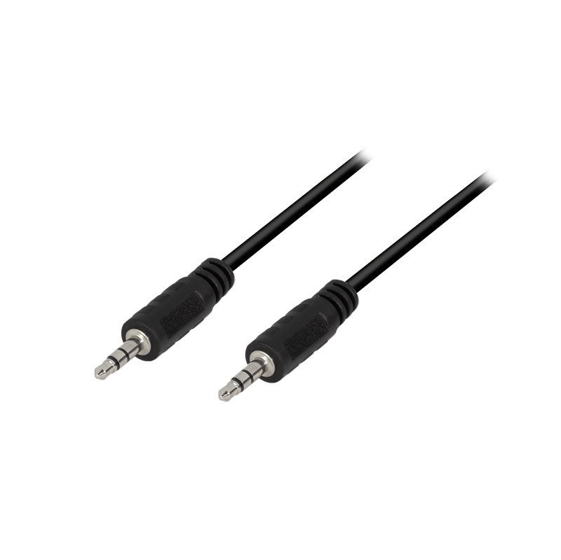 Kabel audio stereo 3,5 mm TRS męski–męski, czarny, 10 m