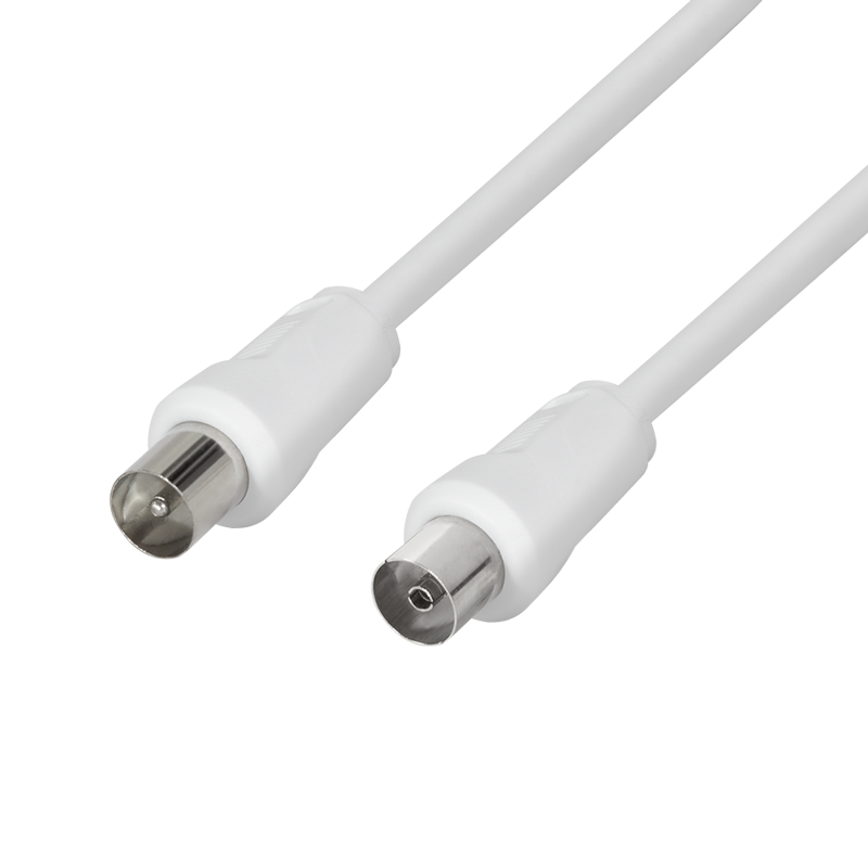 TV antenna cable, IEC male to IEC female, 2.5 m