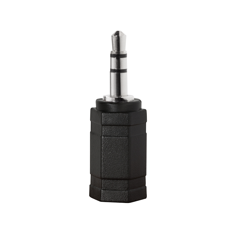Adapter audio 3,5 mm 3-stykowy męski do 2,5 mm 3-stykowego żeńskiego, czarny