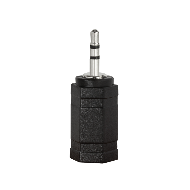 Adapter audio 2,5 mm do 3,5 mm, czarny — 1