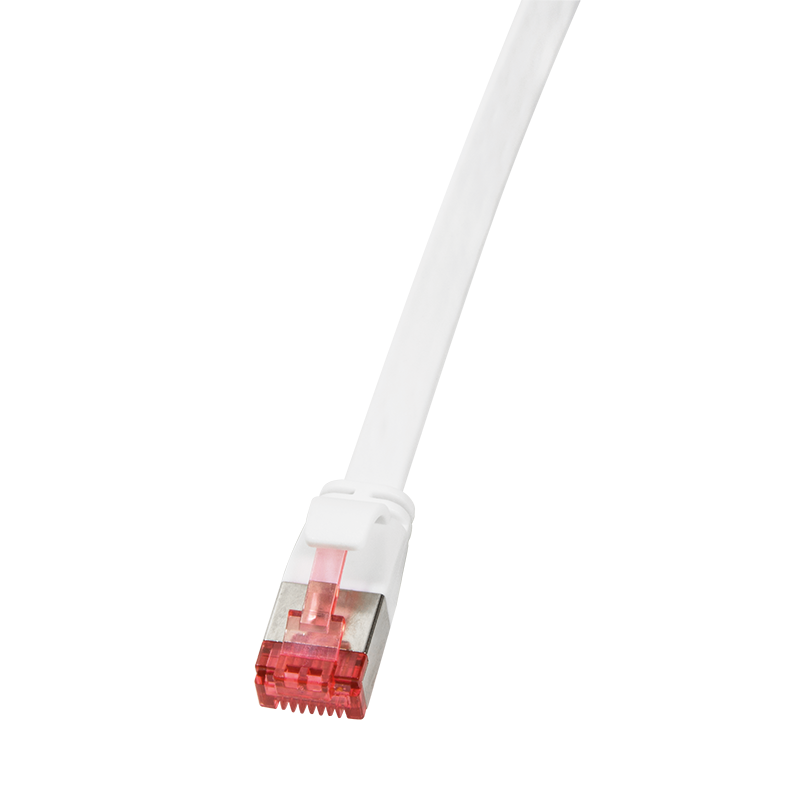Płaski kabel krosowy SlimLine Cat.6A U/FTP, biały, 15 m