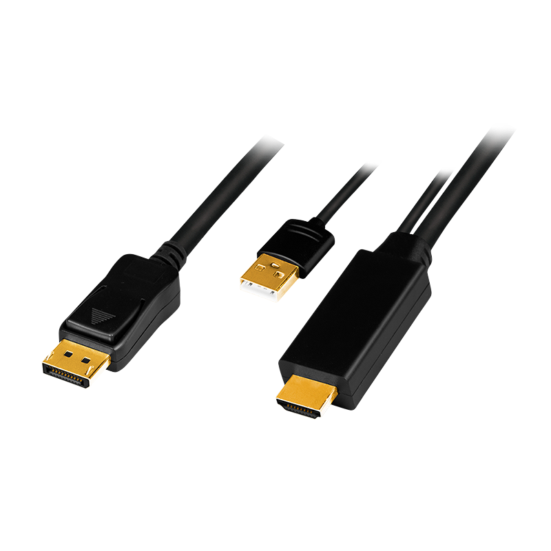 Aktywny kabel HDMI do DisplayPort z USB-A, 2 m
