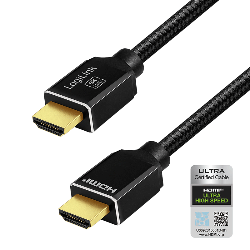 HDMI A/M to A/M cable, 8K/60 Hz, 1 m