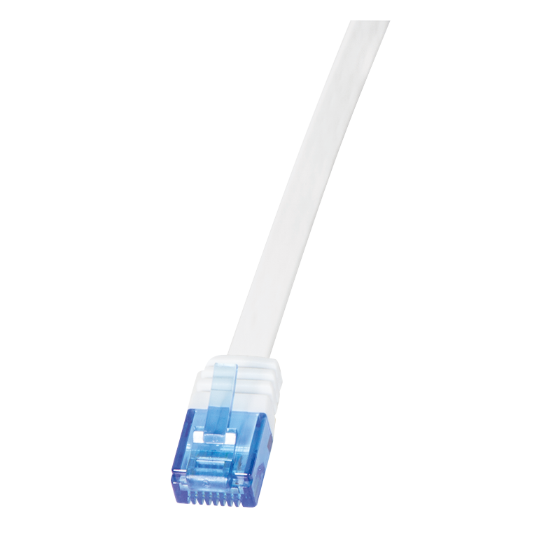 Płaski kabel krosowy SlimLine Cat.5e U/UTP, biały, 2 m