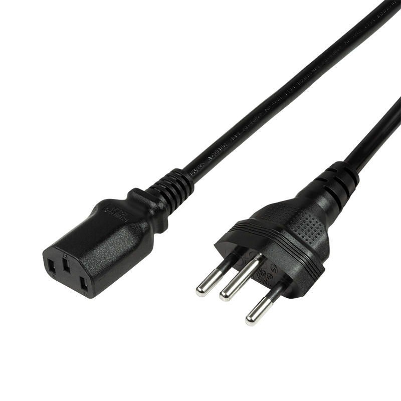 SEV1011 to IEC C13 power cable, black, 1.8 m