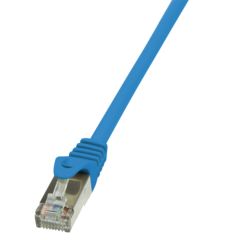 Ekranowany kabel krosowy Cat.5e F/UTP, niebieski, 1 m