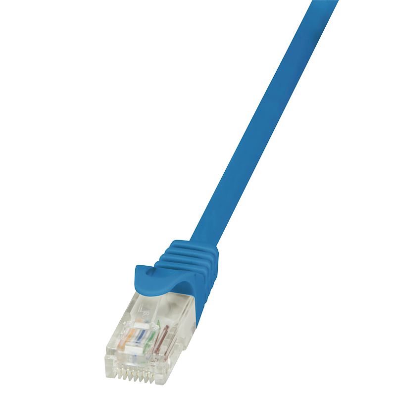 Kabel krosowy Cat.5e U/UTP, niebieski, 1 m