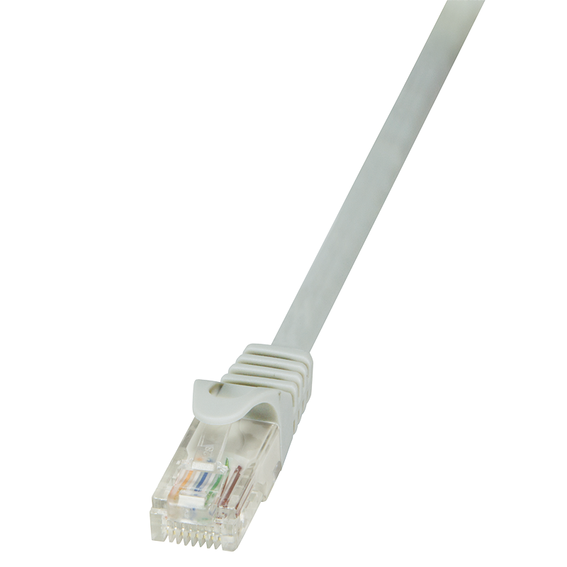 Cat.5e U/UTP patch cable, grey, 1.5 m
