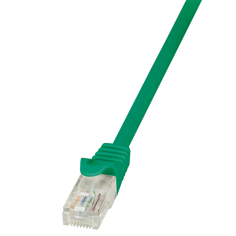 Kabel krosowy Cat.5e U/UTP, zielony, 1,5 m