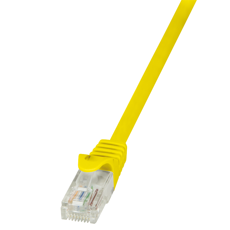 Cat.5e U/UTP patch cable, yellow, 1.5 m