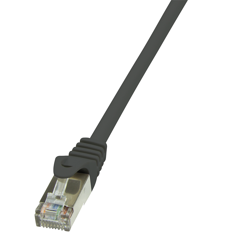 Ekranowany kabel krosowy Cat.5e F/UTP, czarny, 5 m