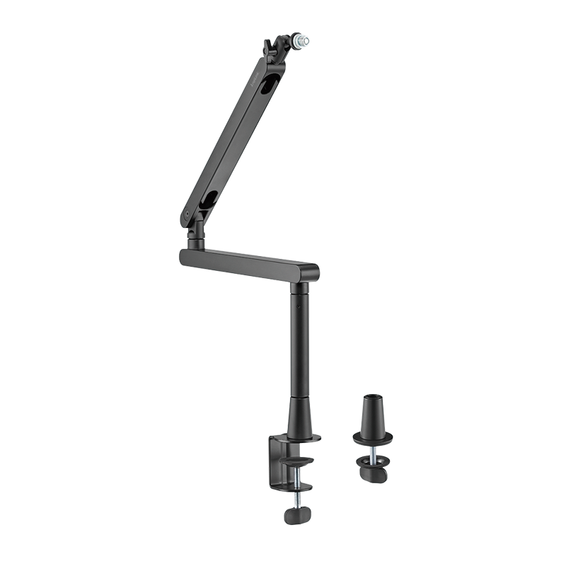 Professional microphone boom arm, 719 mm, up to 2 kg, aluminum