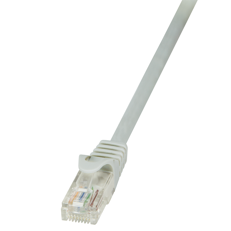 Econline Cat.6 U/UTP patch cable, grey, 0.25 m