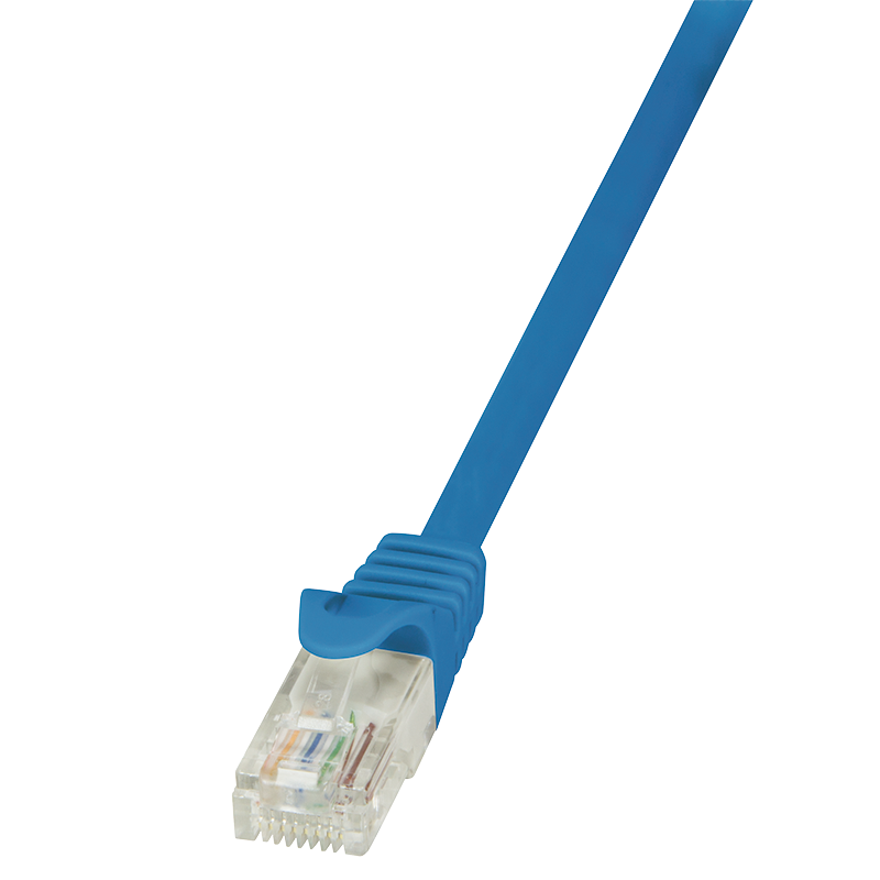Econline Cat.6 U/UTP patch cable, blue, 0.25 m