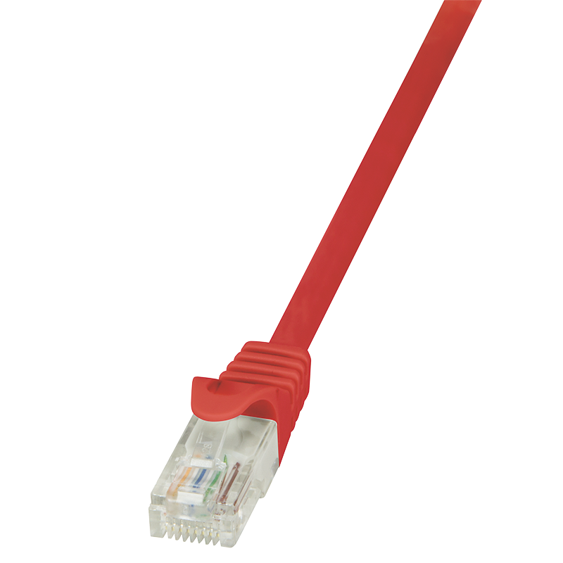 Econline Cat.6 U/UTP patch cable, red, 7.5 m