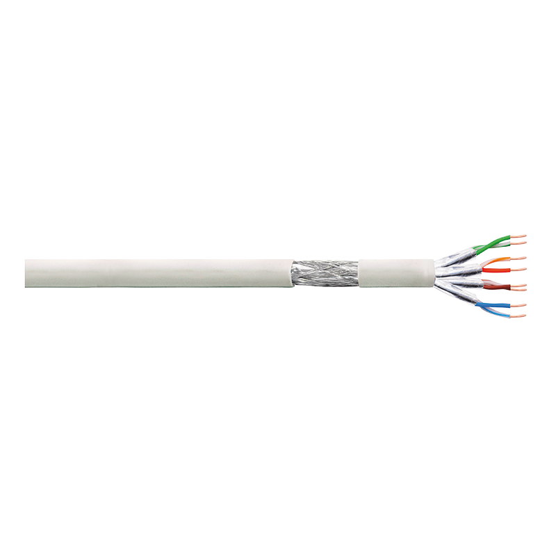 Cat.6 S/FTP bulk cable, grey, 100 m